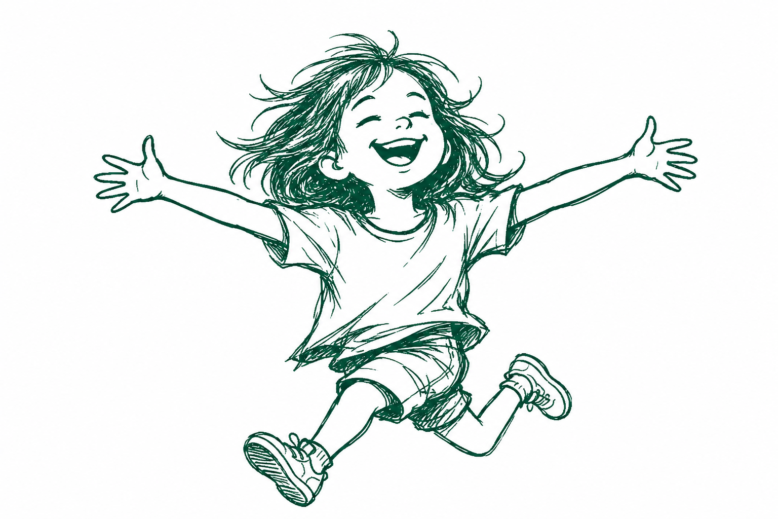 Child leaping - ICGC child mental health, made easy, made aspirational